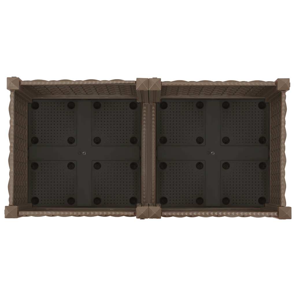 Jardinière surélevée 80x40x23 cm en polypropylène