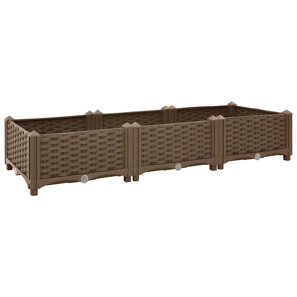 Jardinière surélevée 120x40x23 cm en polypropylène