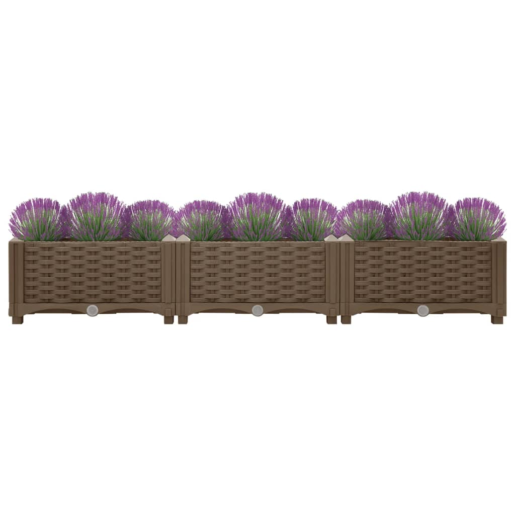 Jardinière surélevée 120x40x23 cm en polypropylène