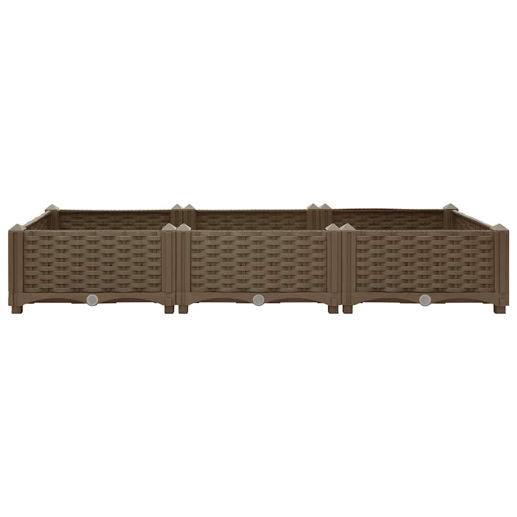 Jardinière surélevée 120x40x23 cm en polypropylène