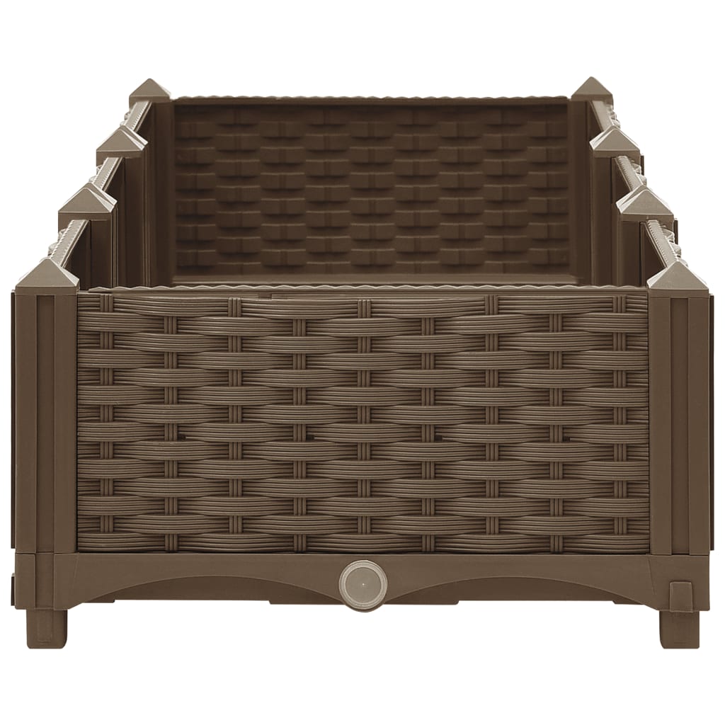 Jardinière surélevée 120x40x23 cm en polypropylène