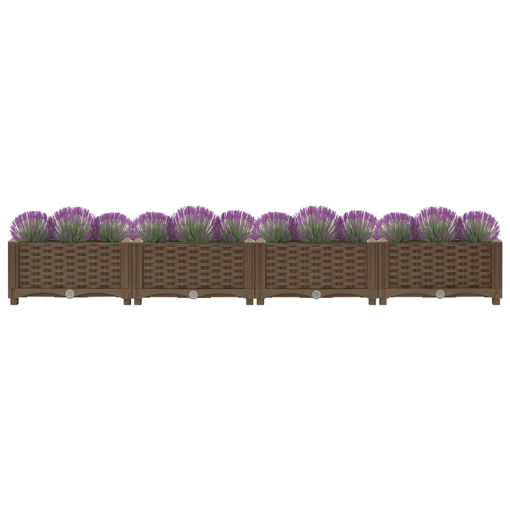 Jardinière surélevée 160x40x23 cm en polypropylène