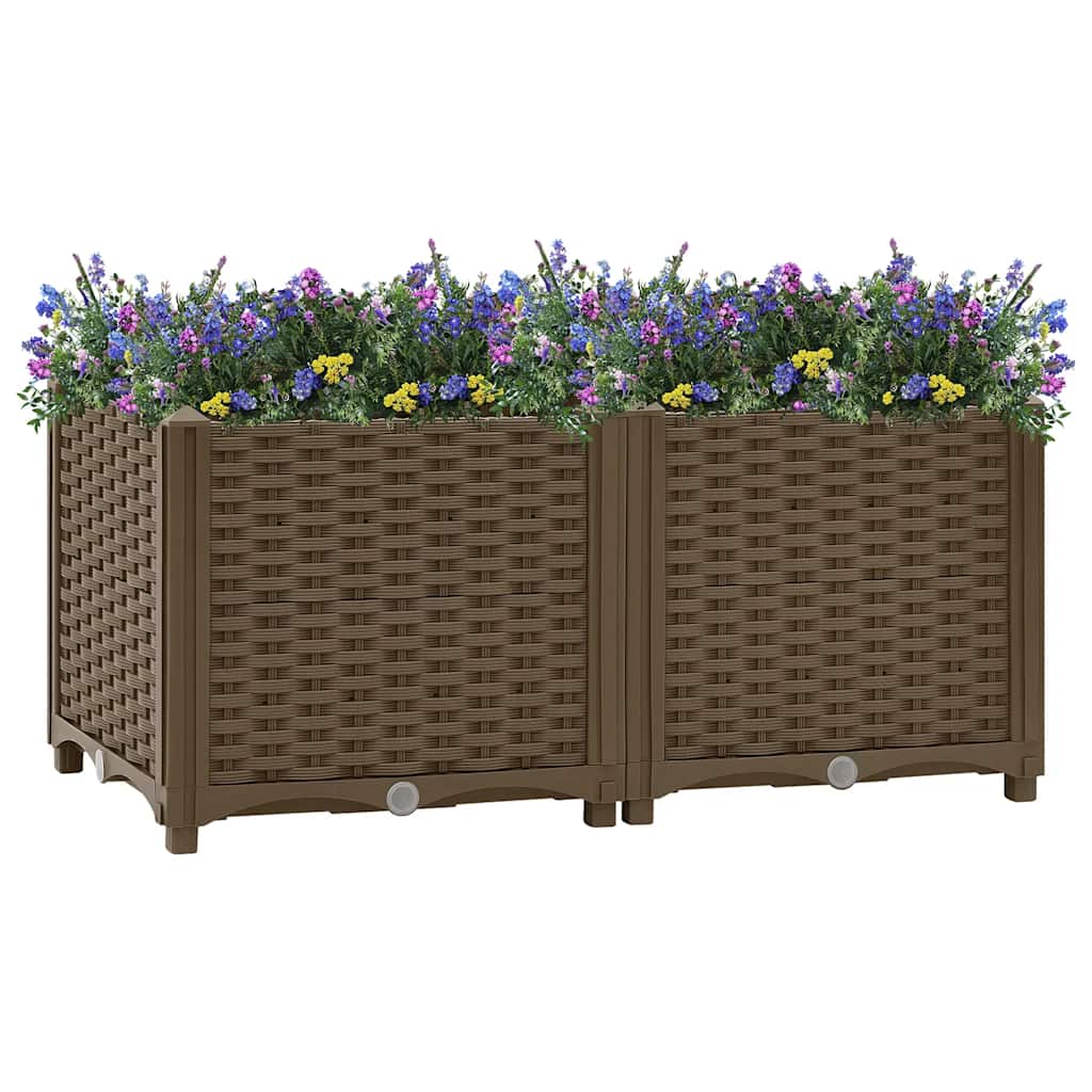Jardinière surélevée 80x40x38 cm en polypropylène