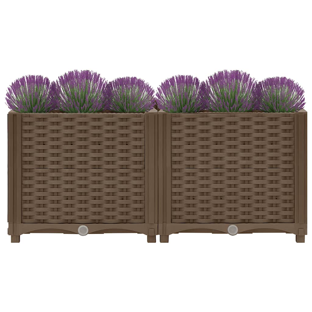 Jardinière surélevée 80x40x38 cm en polypropylène