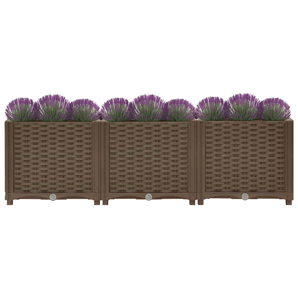 Jardinière surélevée 120x40x38 cm en polypropylène