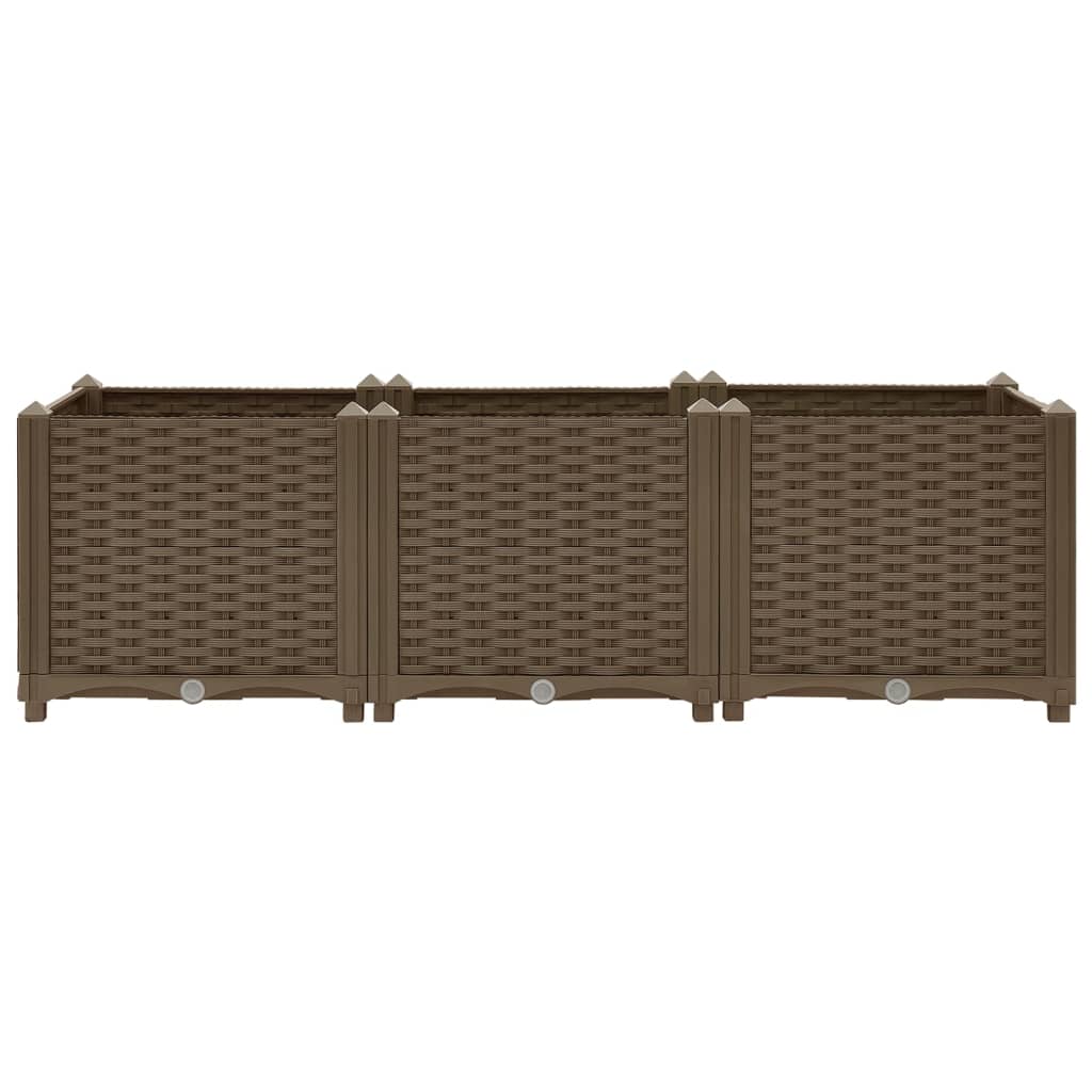 Jardinière surélevée 120x40x38 cm en polypropylène