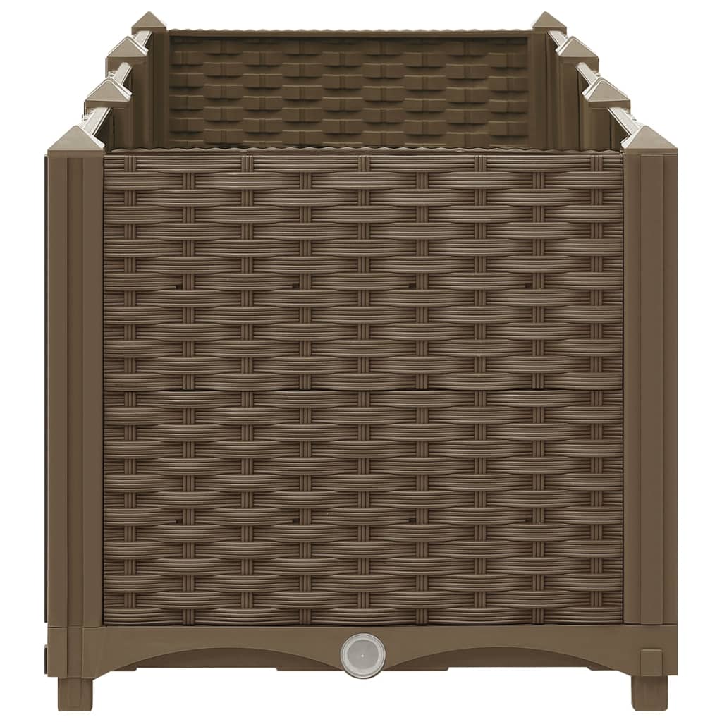 Jardinière surélevée 120x40x38 cm en polypropylène