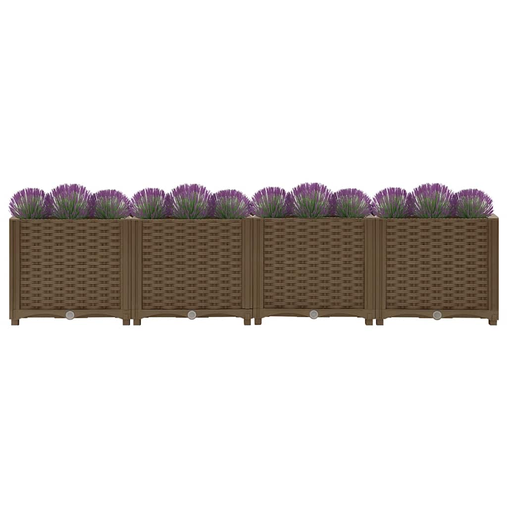 Jardinière surélevée 160x40x38 cm en polypropylène