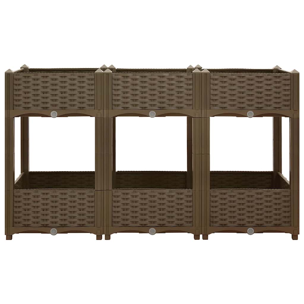 Jardinière surélevée 120x40x71 cm en polypropylène