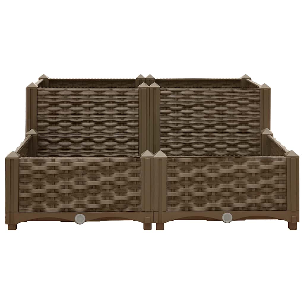 Jardinière surélevée 80x80x38 cm en polypropylène