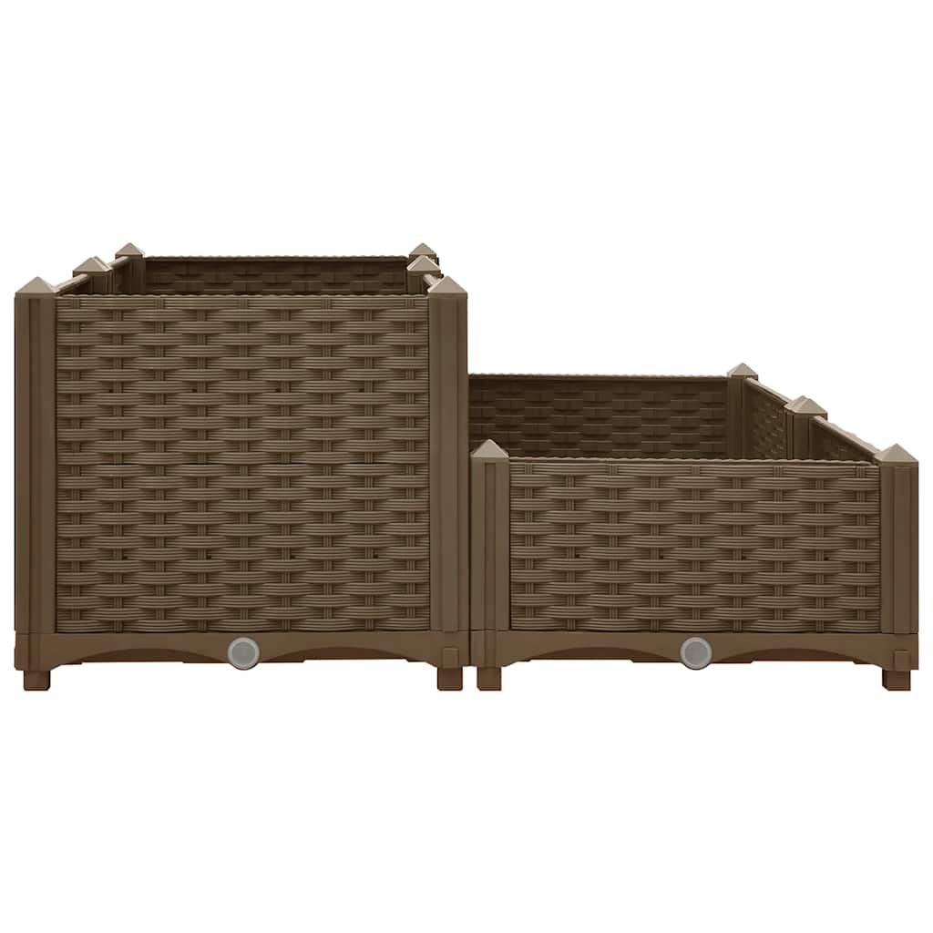 Jardinière surélevée 80x80x38 cm en polypropylène