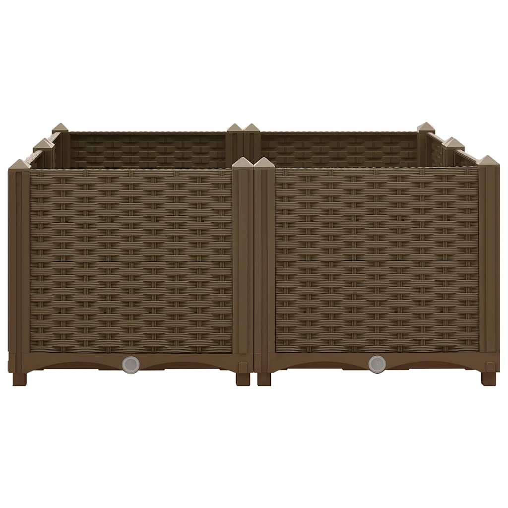 Jardinière surélevée 80x80x38 cm en polypropylène