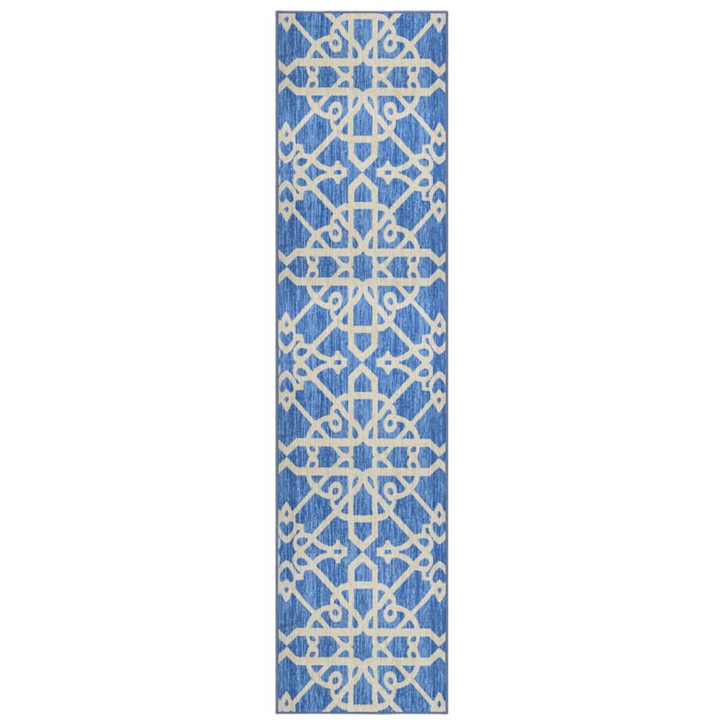 Teppichläufer Blau 80x350 cm