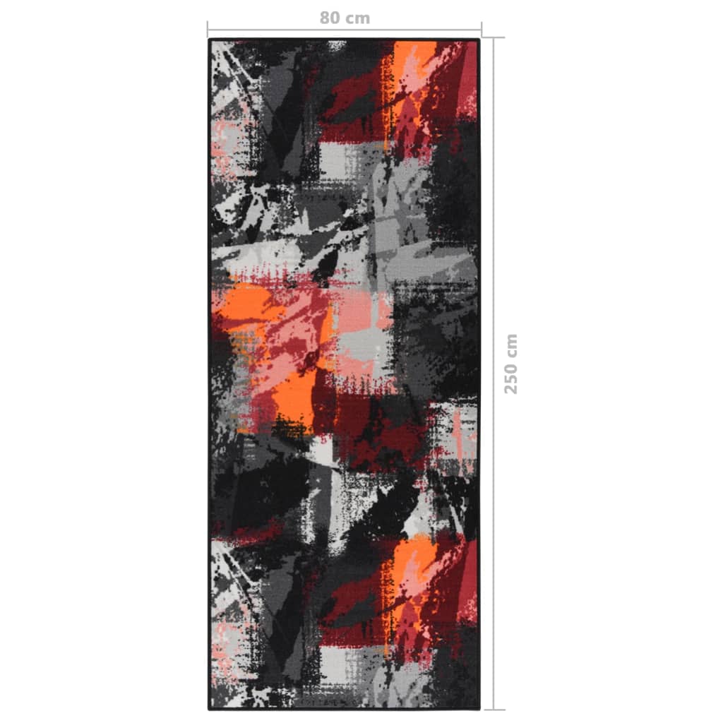 Teppichläufer Mehrfarbig 80x250 cm