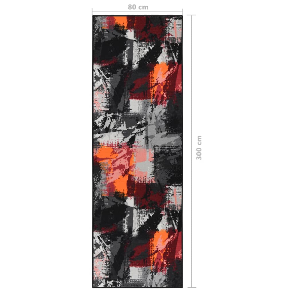 Teppichläufer Mehrfarbig 80x300 cm