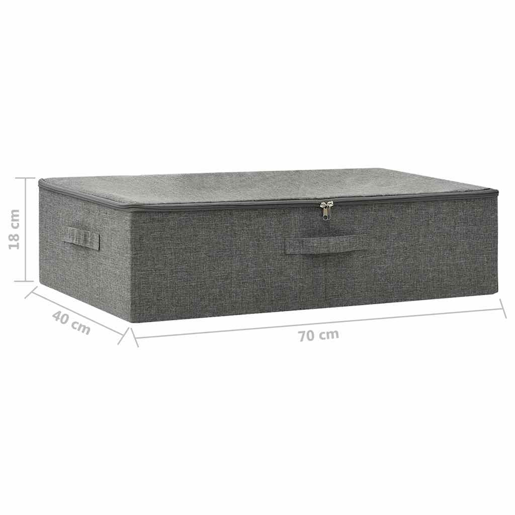 Aufbewahrungsbox Stoff 70x40x18 cm Anthrazit