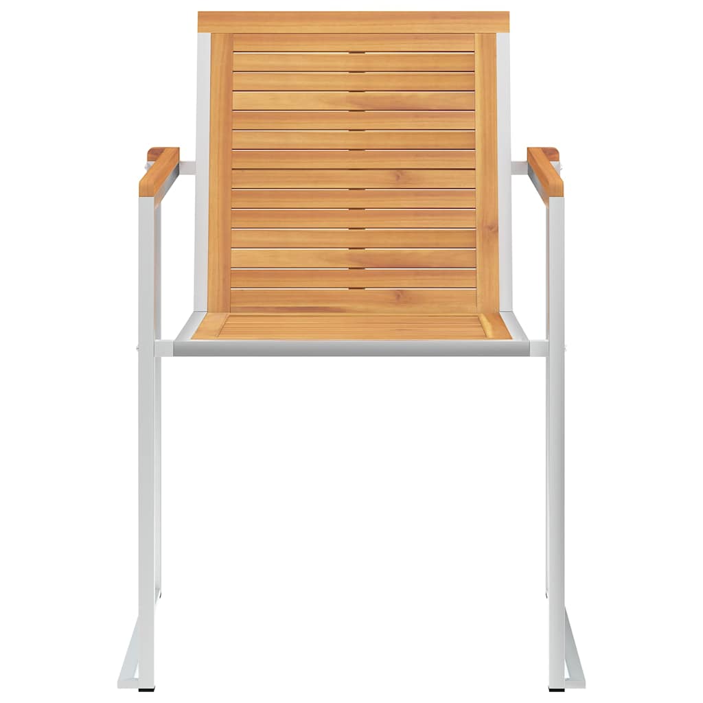 Lot de 6 chaises de jardin avec coussins en teck massif