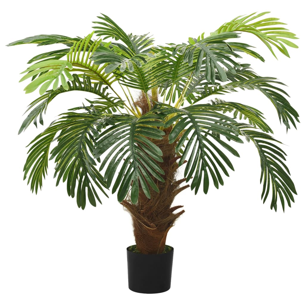 Palmier artificiel Cycas avec pot 90 cm Vert