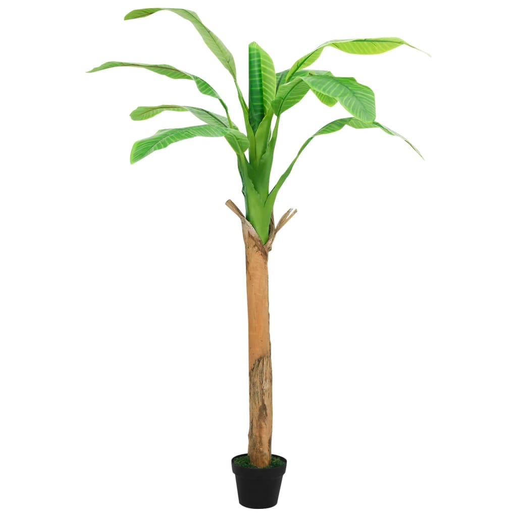 Artificial banana tree with pot 180 cm green