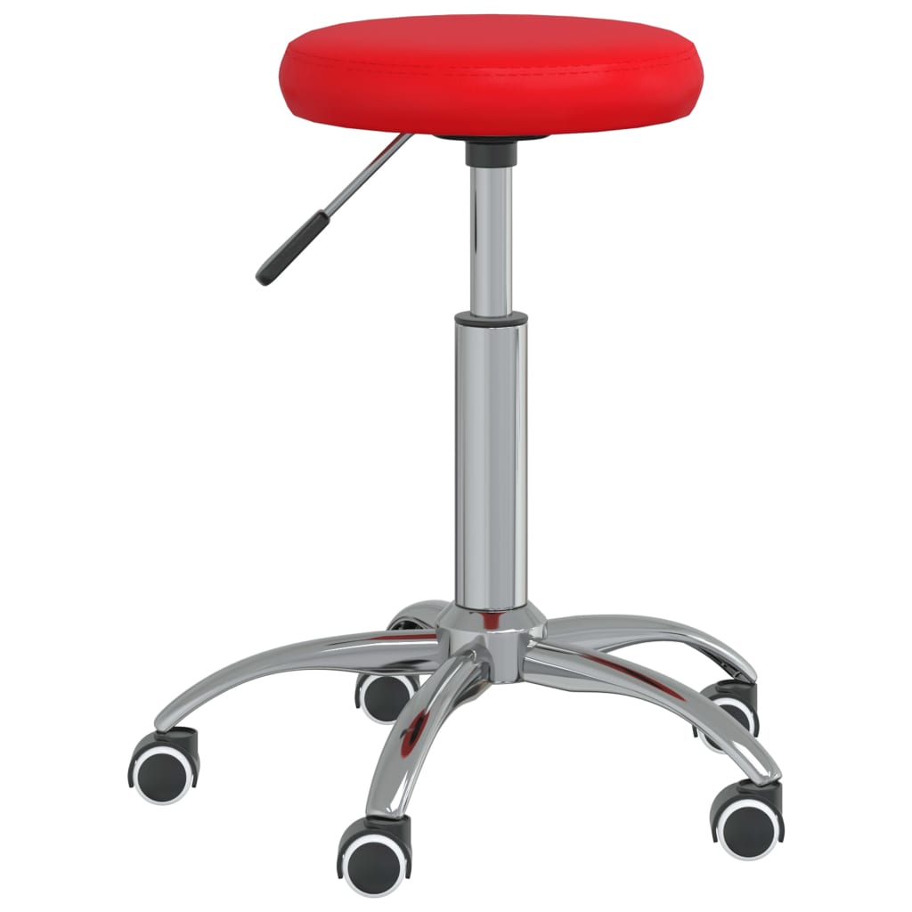 Bürostuhl Drehbar Rot Kunstleder