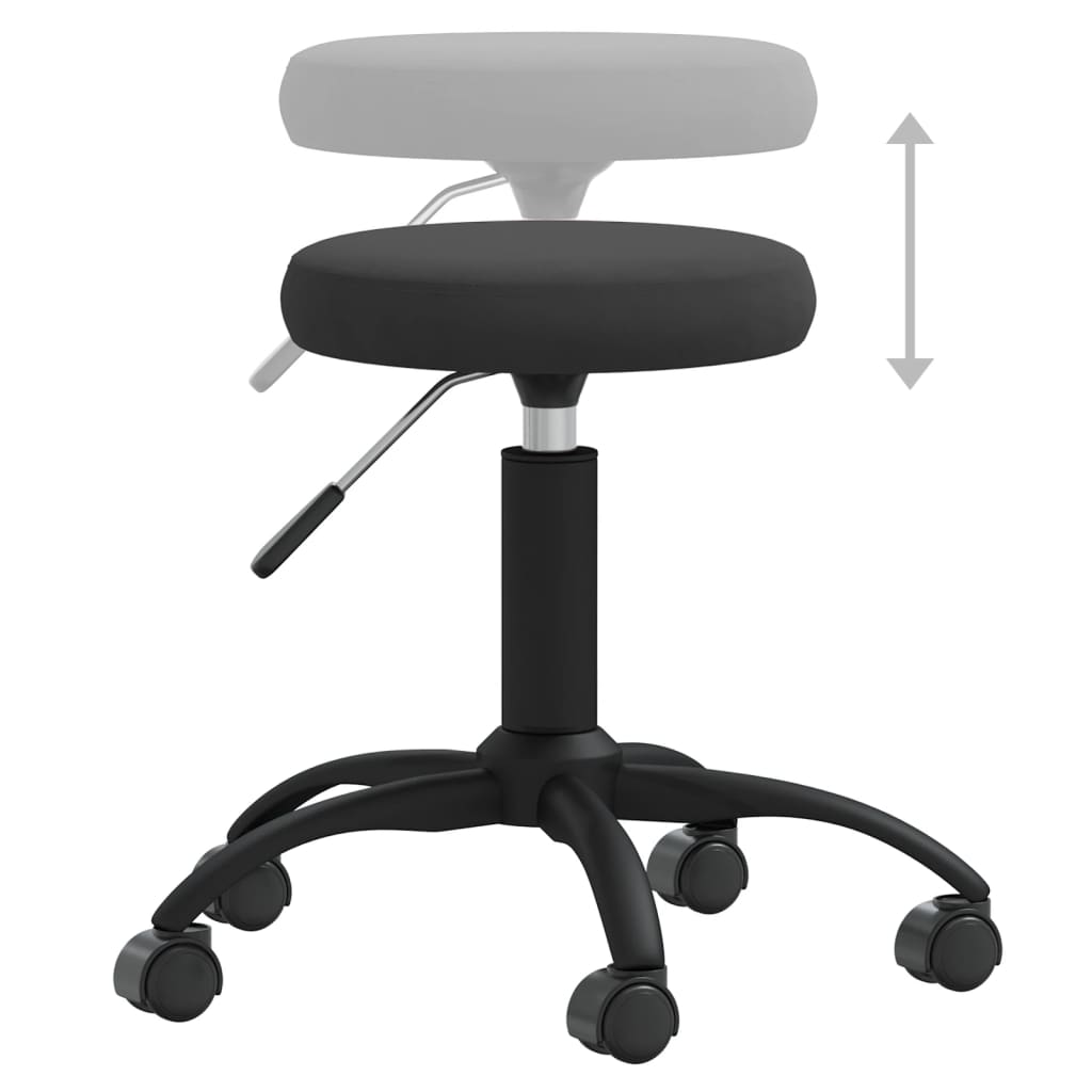 Esszimmerstühle 2 Stk. Schwarz Samt