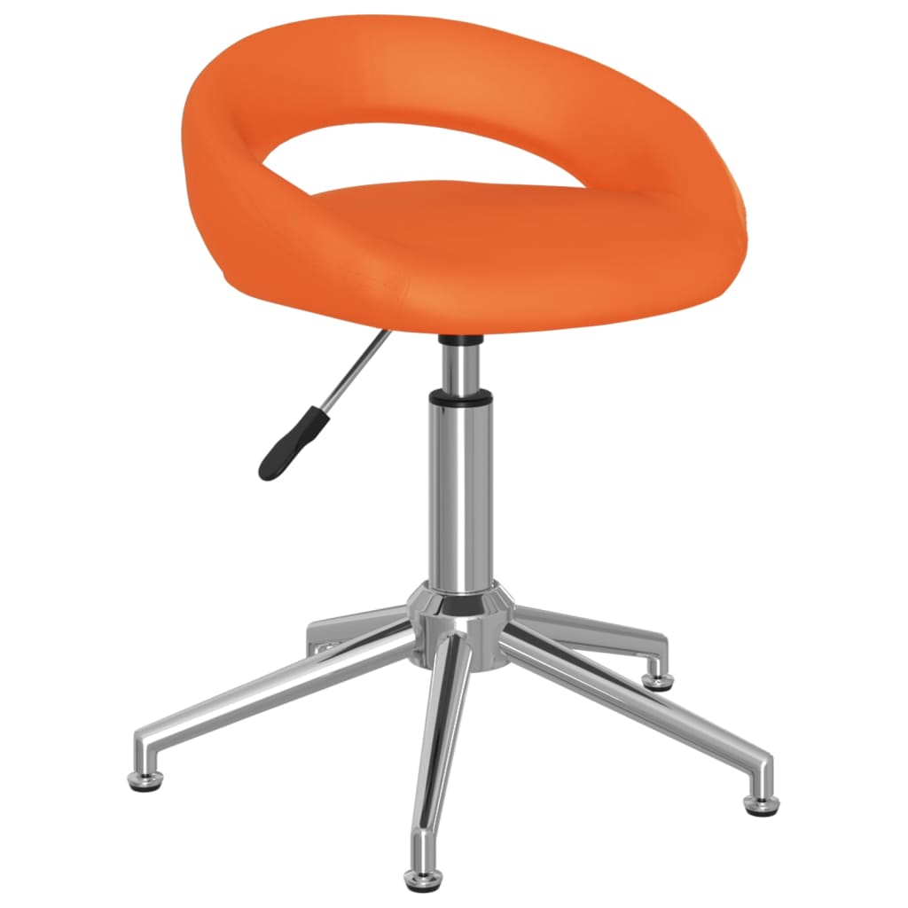 Bürostuhl Drehbar Orange Kunstleder