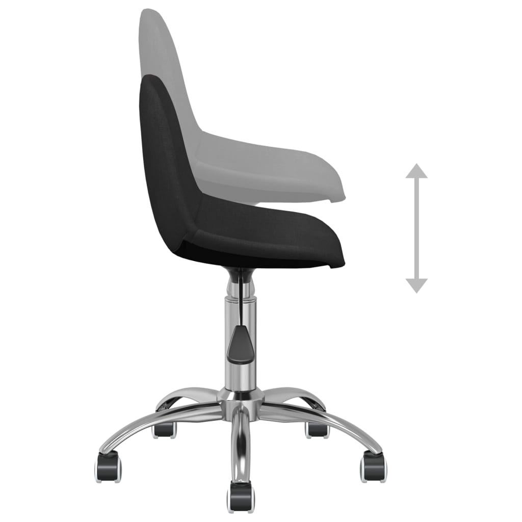 Bürostuhl Drehbar Schwarz Stoff