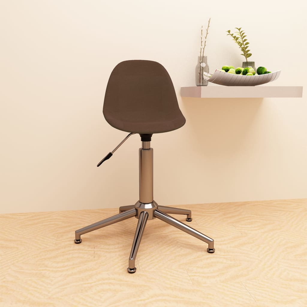 Bürostuhl Drehbar Braun Stoff