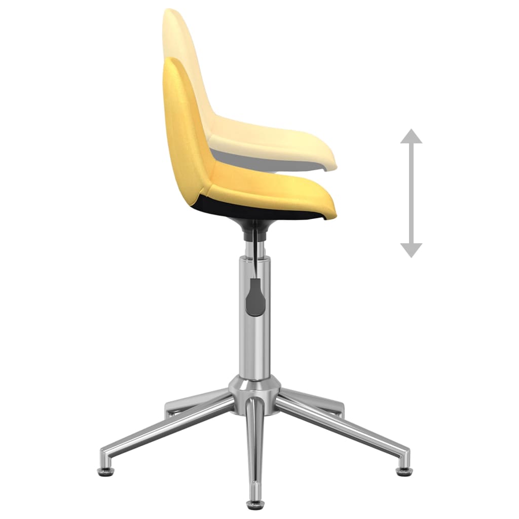Bürostuhl Drehbar Senfgelb Stoff