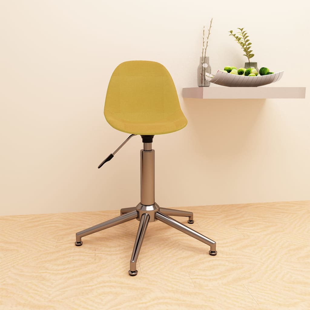 Bürostuhl Drehbar Senfgelb Stoff