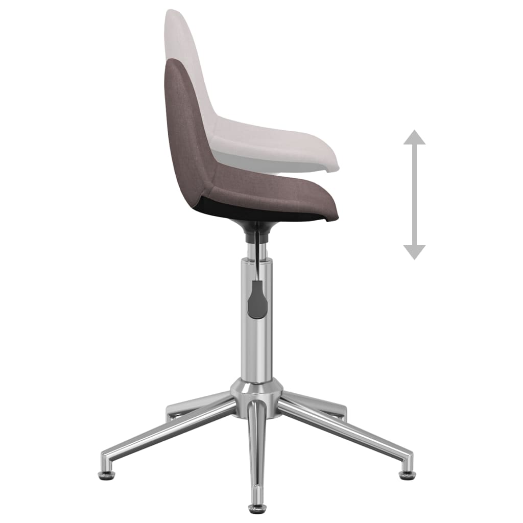 Bürostuhl Drehbar Taupe Stoff
