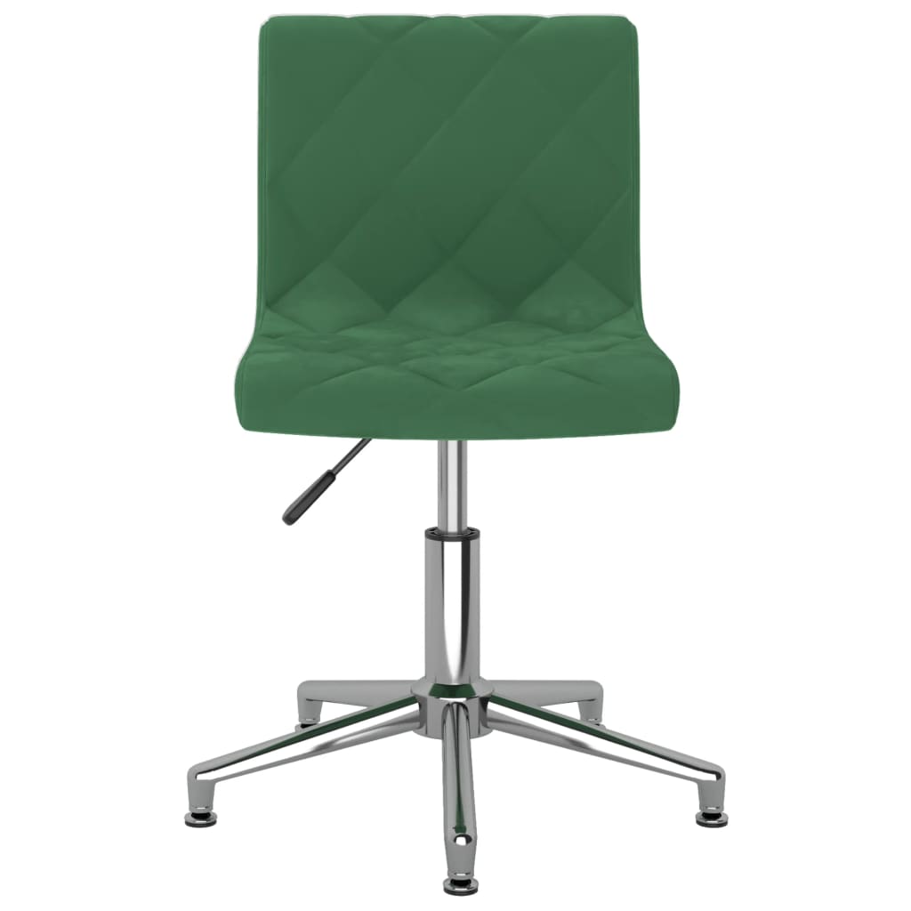 Bürostuhl Drehbar Dunkelgrün Samt