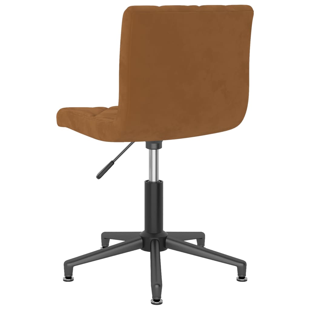 Bürostuhl Drehbar Braun Samt