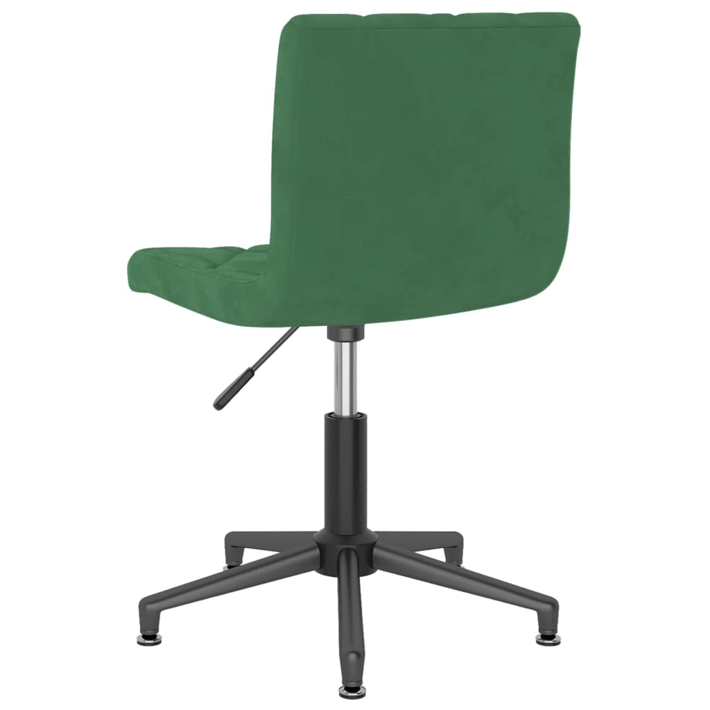 Bürostuhl Drehbar Dunkelgrün Samt