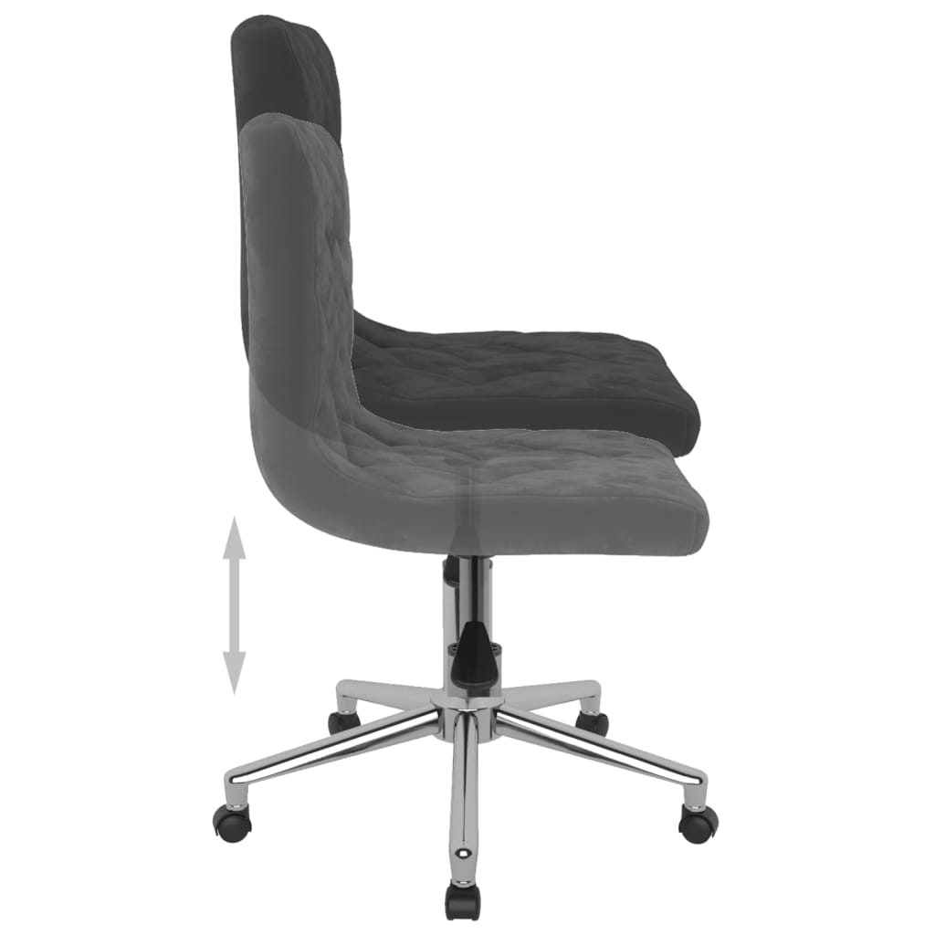 Bürostuhl Drehbar Schwarz Samt