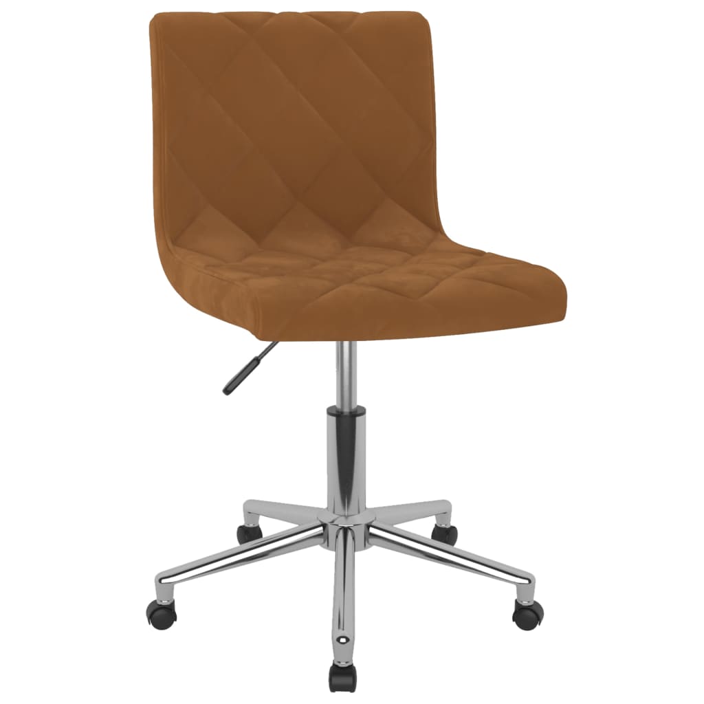 Bürostuhl Drehbar Braun Samt