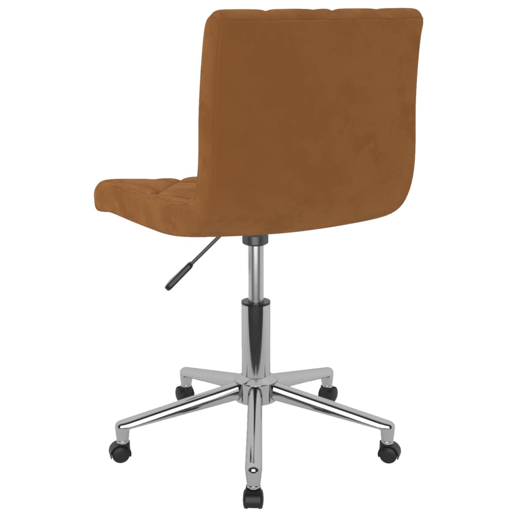 Bürostuhl Drehbar Braun Samt