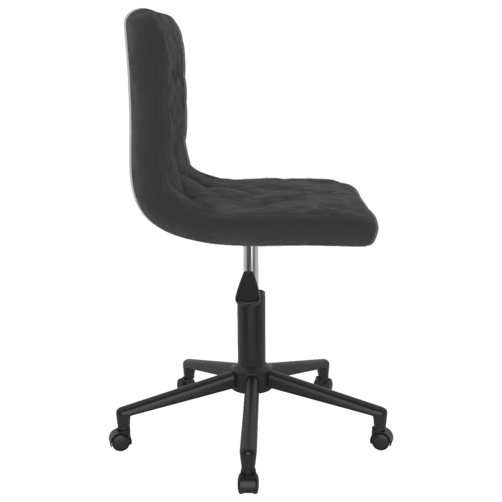 Bürostuhl Drehbar Schwarz Samt