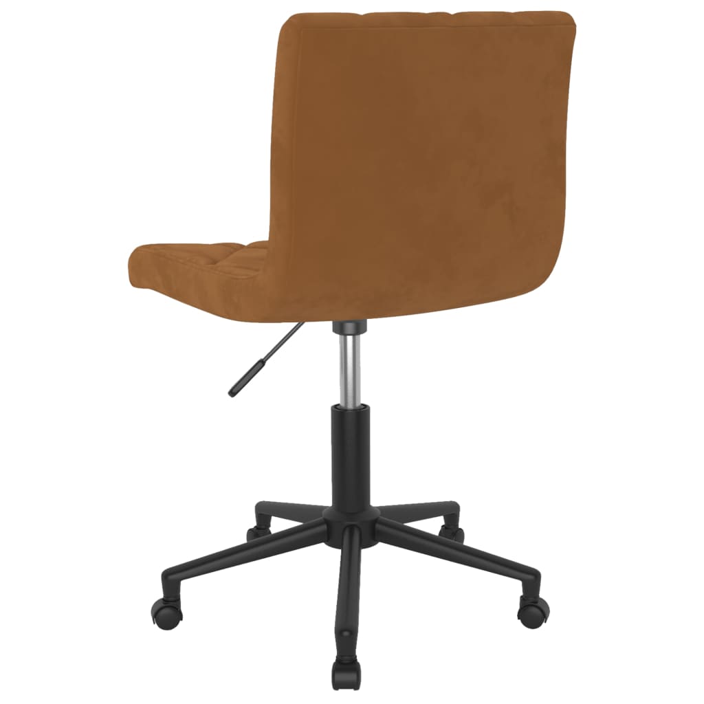 Bürostuhl Drehbar Braun Samt