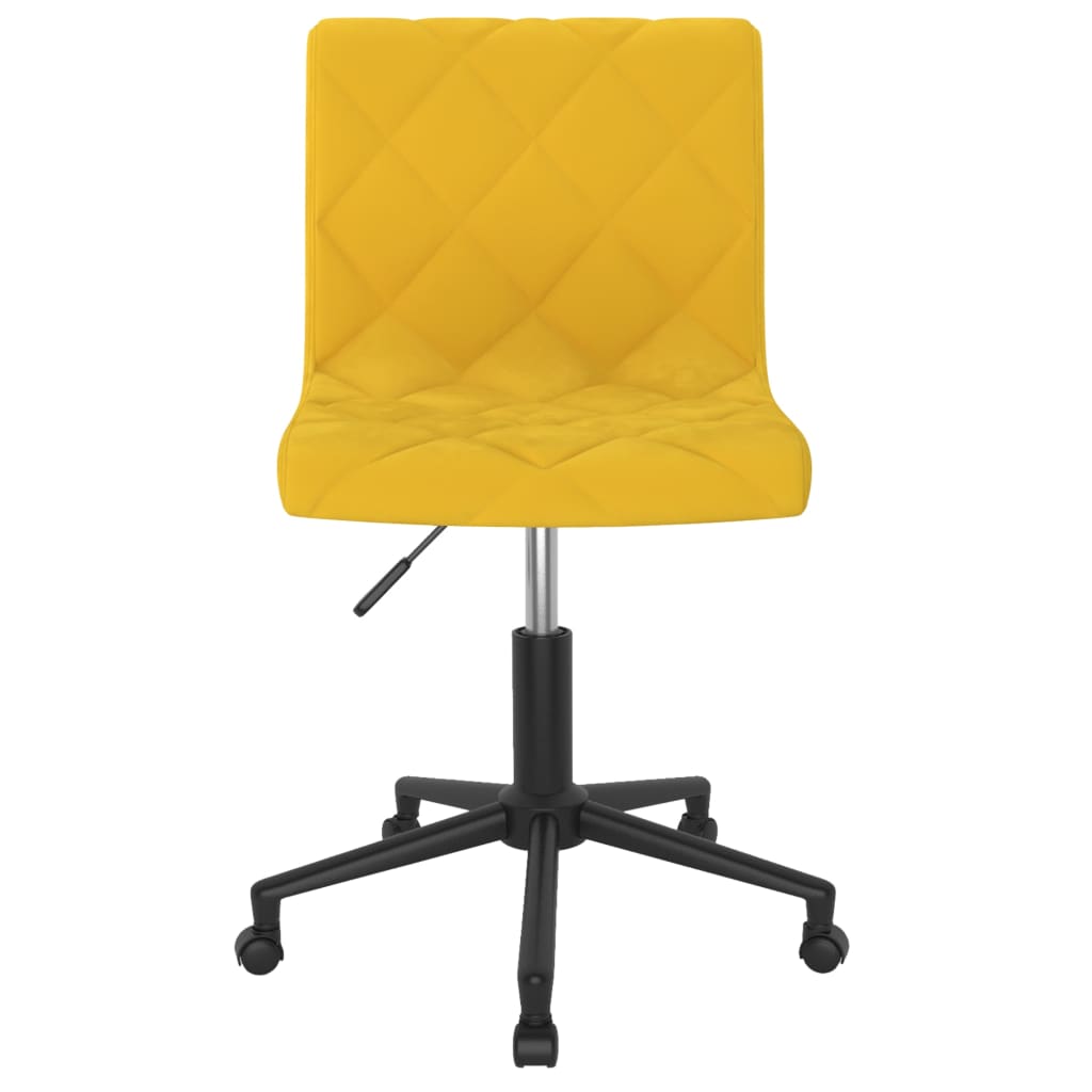 Bürostuhl Drehbar Senfgelb Samt