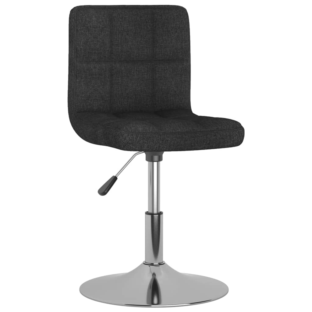 Dining Chairs 2 pcs. Swivel Black Fabric