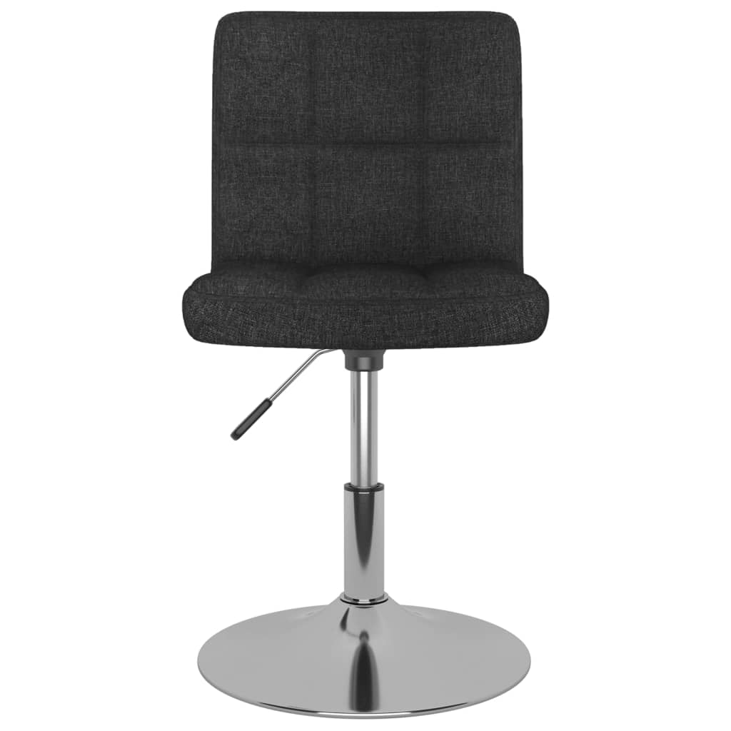 Dining Chairs 2 pcs. Swivel Black Fabric