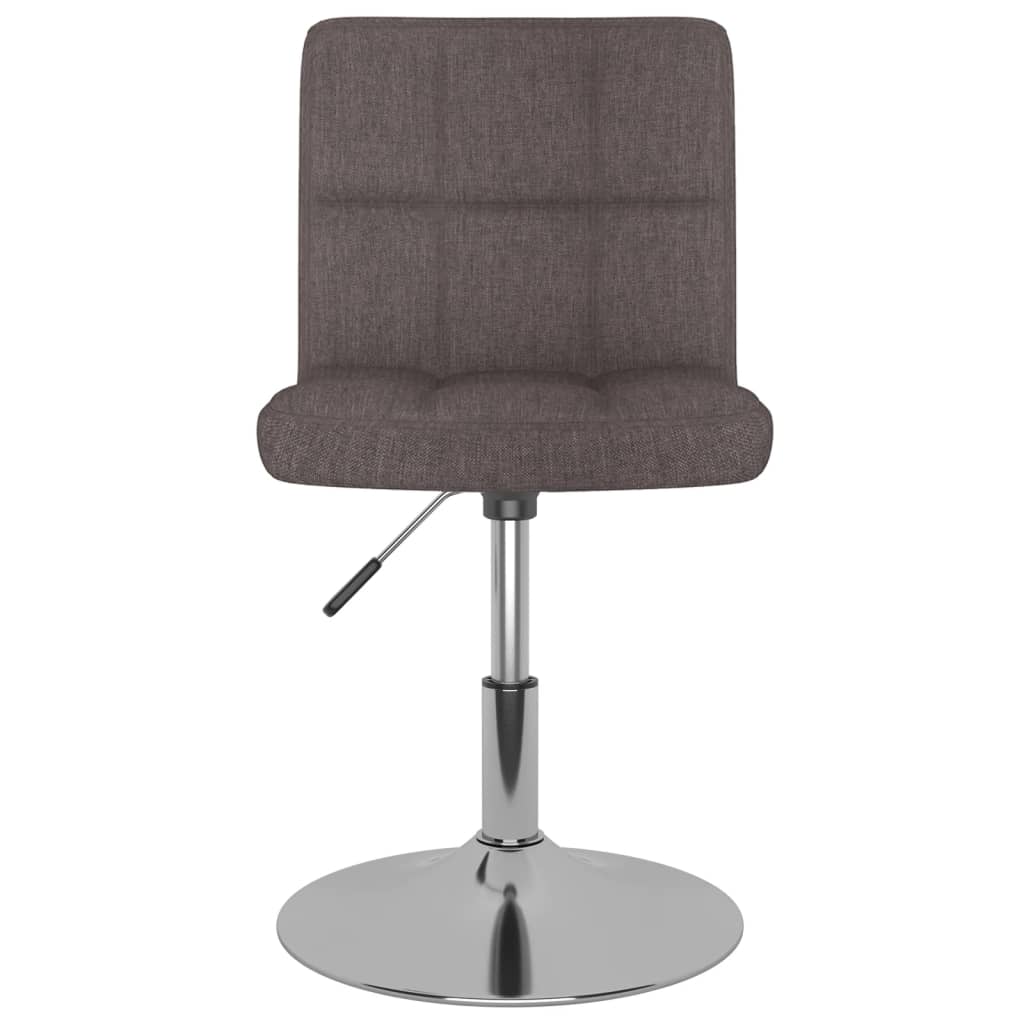 Dining chairs 2 pcs. Swivel taupe fabric