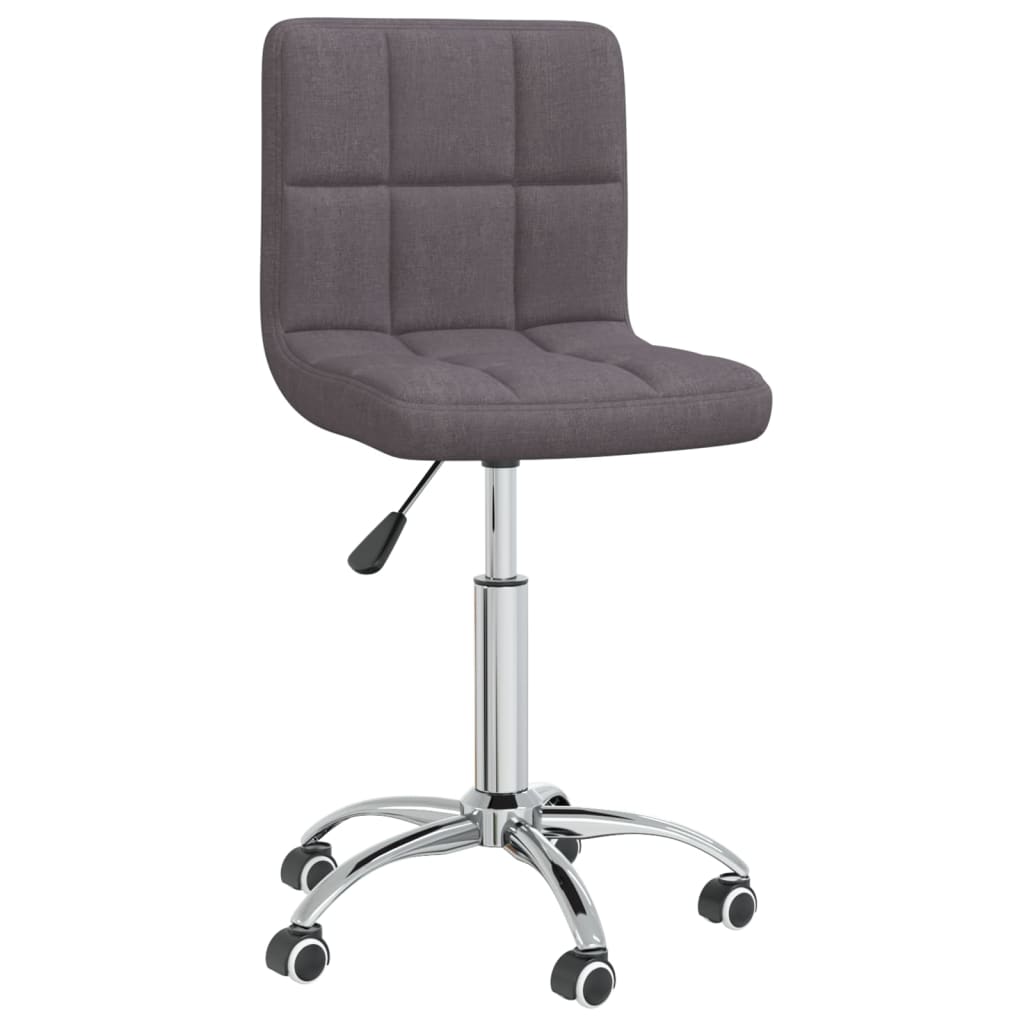 Chaise de bureau pivotante en tissu taupe