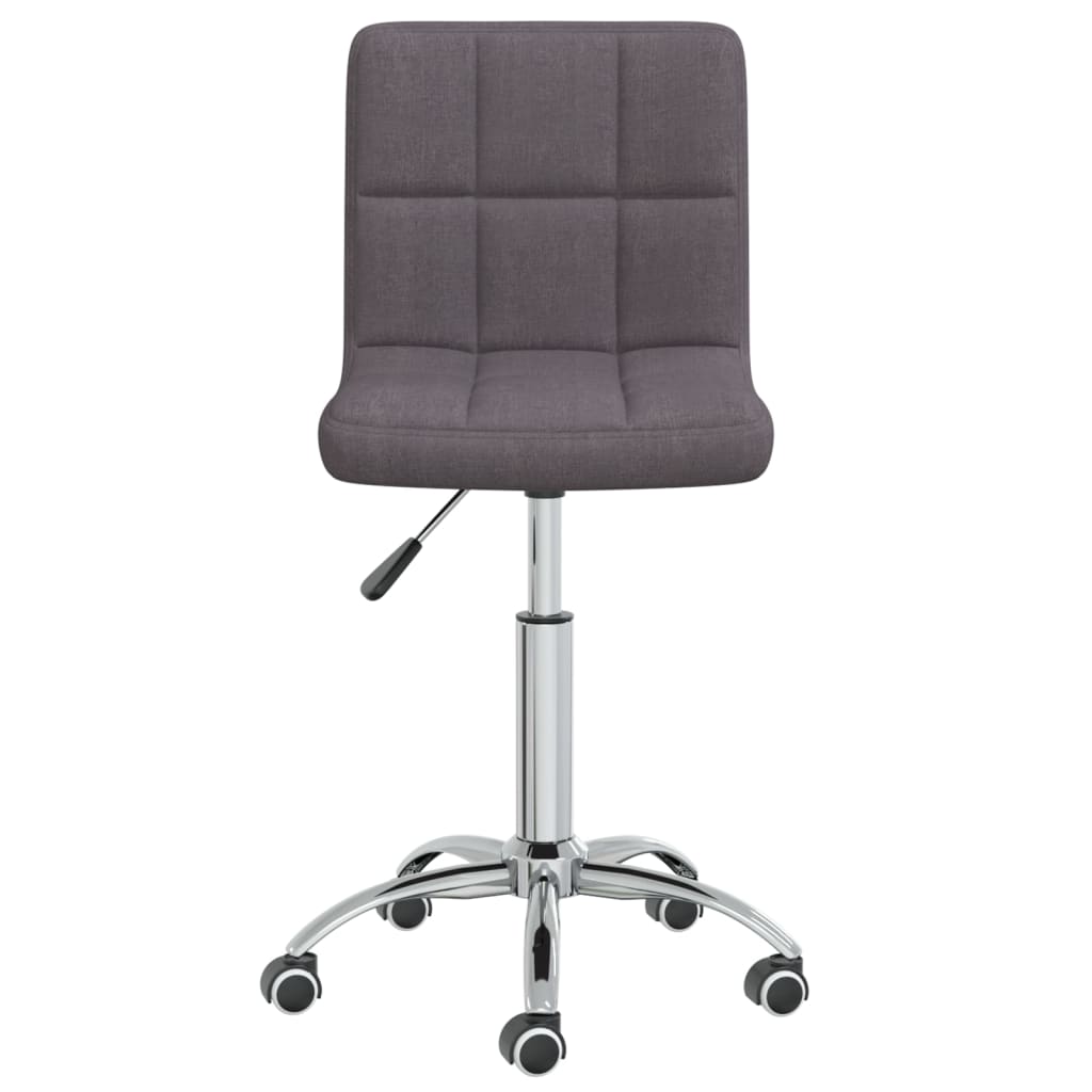 Chaise de bureau pivotante en tissu taupe