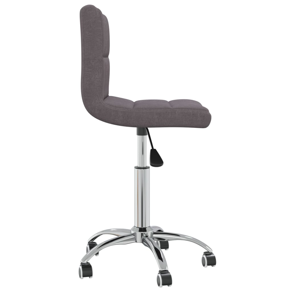 Chaise de bureau pivotante en tissu taupe