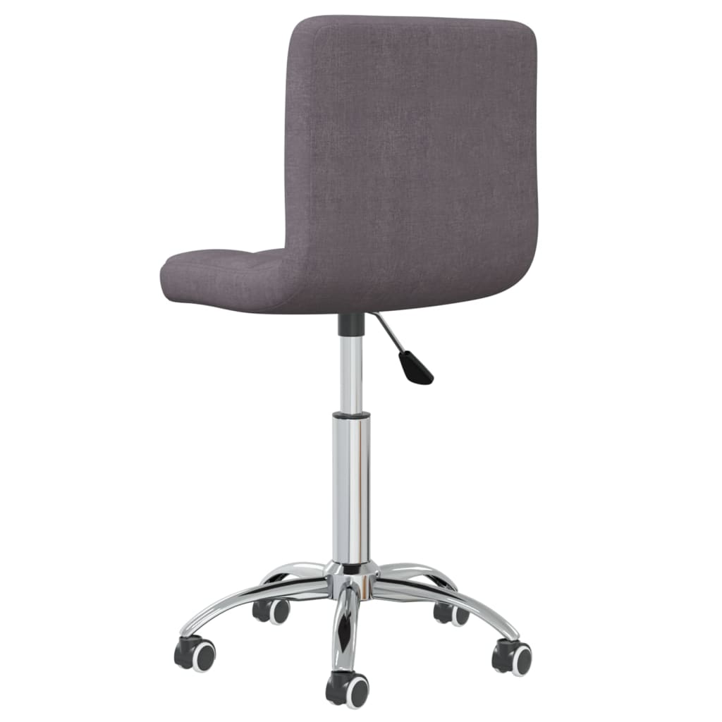 Chaise de bureau pivotante en tissu taupe