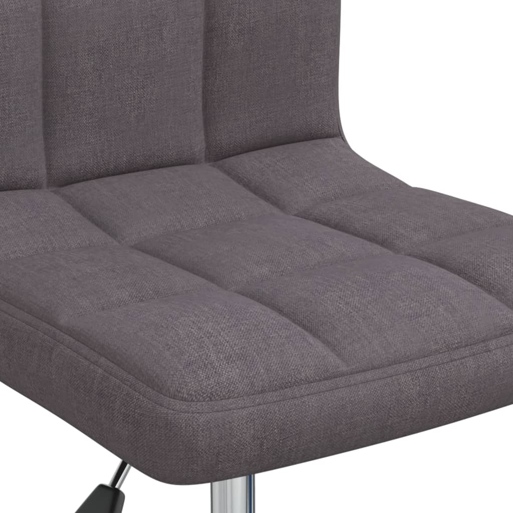 Chaise de bureau pivotante en tissu taupe