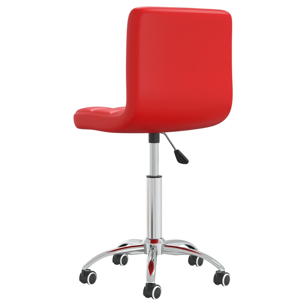 Bürostuhl Drehbar Rot Kunstleder