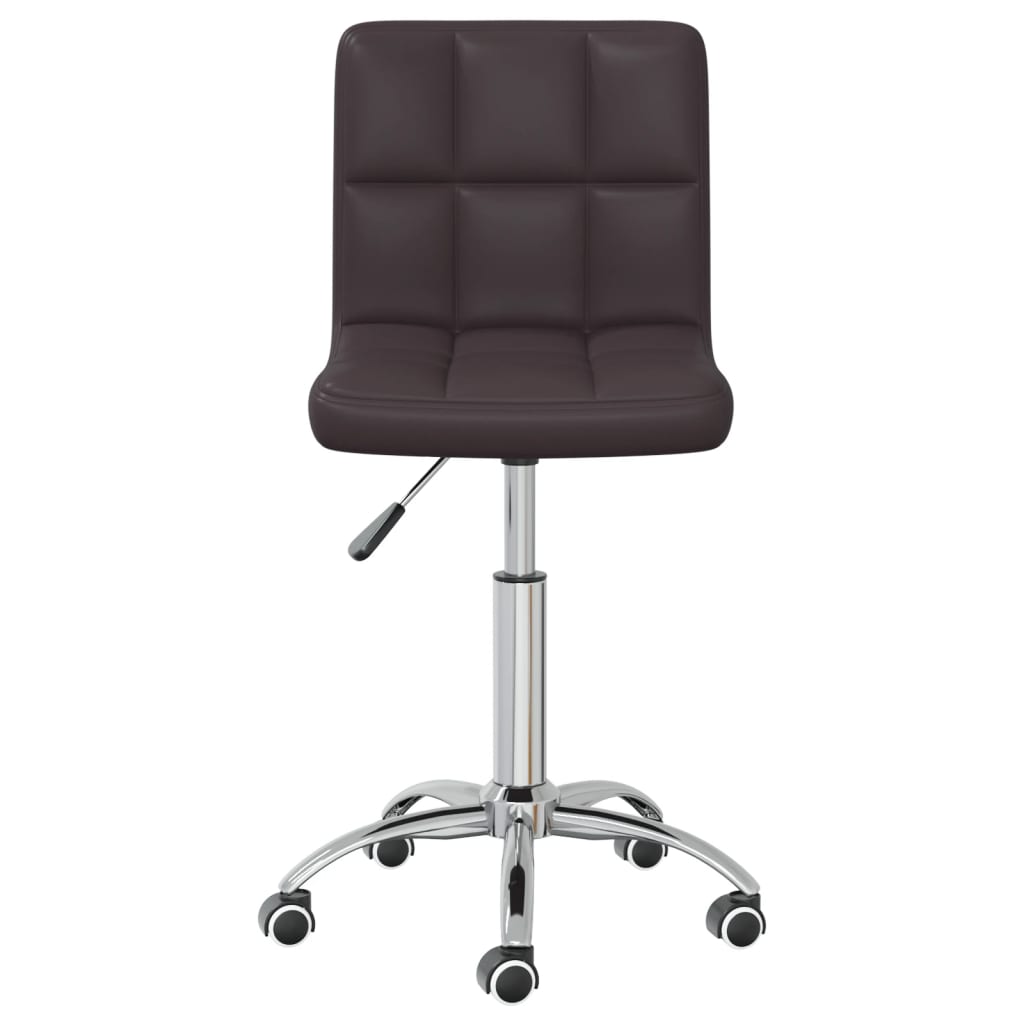Bürostuhl Drehbar Braun Kunstleder